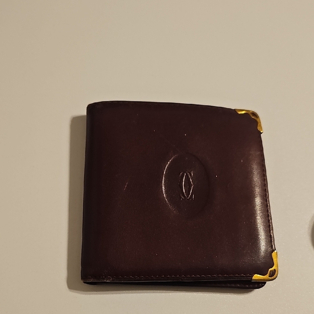 Cartier Brown Leather Key & Card Holder